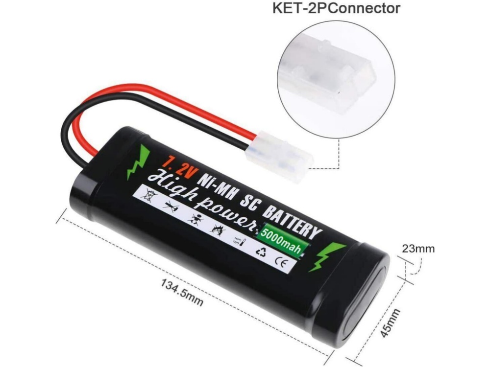 OTHER KET-2PCONNECTOR Für Remote Control Cars and Boats Tamiya Stecker SC battery Sub-C_01