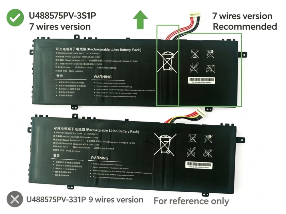 GATEWAY U488575PV-3S1P Für Gateway GWTC51427 GWTC71427 / Jumper EZbook X7 U488575PV-3S1P-B_01